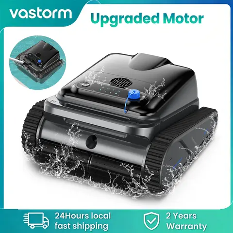 Vastorm 2026 Upgraded Y50S Robot Swimming Pool Cleaner 130Mins Runtime Self-Parking Powerful Cordless Floor Wall Auto Cleaning