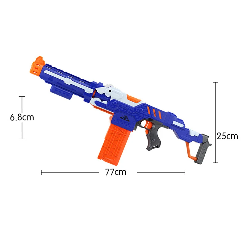 Elektryczne rzutki zabawka Airsoft do pistolet Nerf 7.2CM z głowicą otworową, piankowa, bezpieczna kula do miotaczy Nerf, chłopcy, zabawki dla dzieci