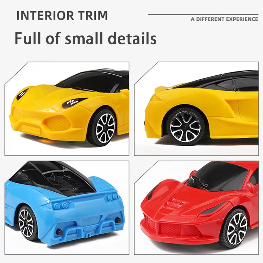 1PC Simulation Remote Control Car Random Color Model Electric 2-way Rc Sports Car Toy For Boys Girls Birthday Gifts Random Color