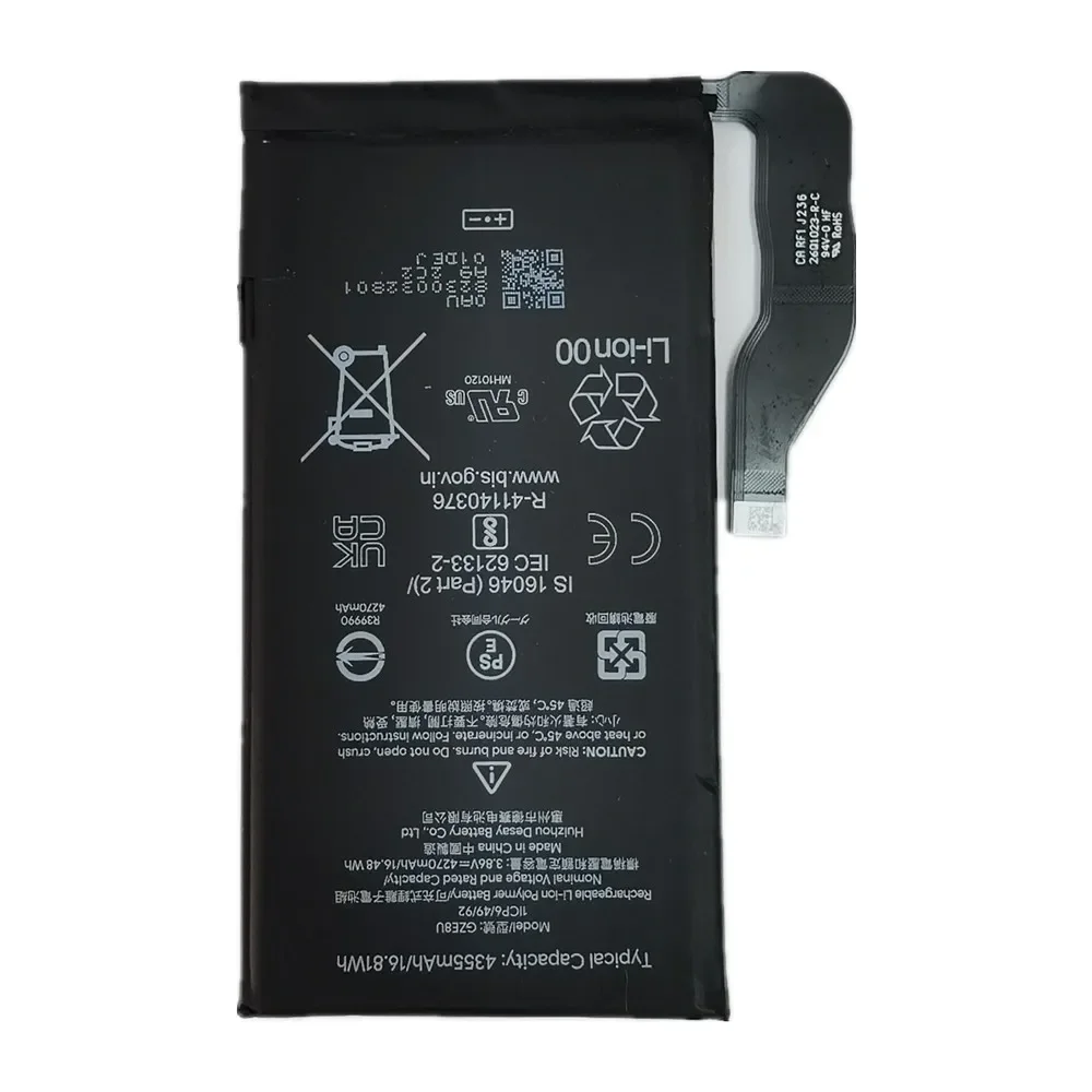 GZE8U 4355mAh Pixel7 Battery For Google Pixel 7 GQML3 GVU6C Phone Batteries