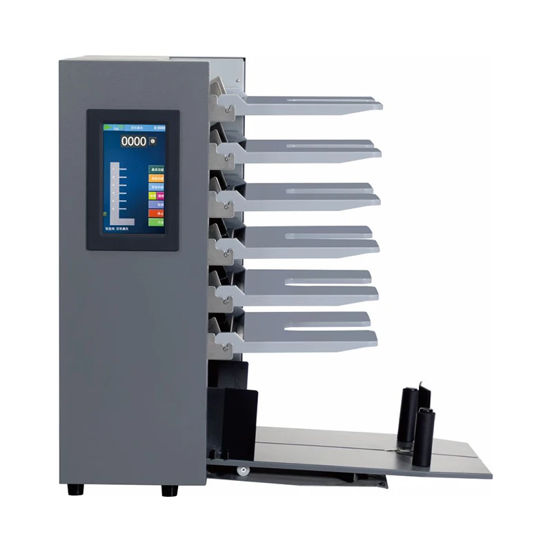 A 3 Size Automatic 6 Box Touch Screen Six Stacks of Paper Finishing Sewing Machine Brochure Maker and Trimmer