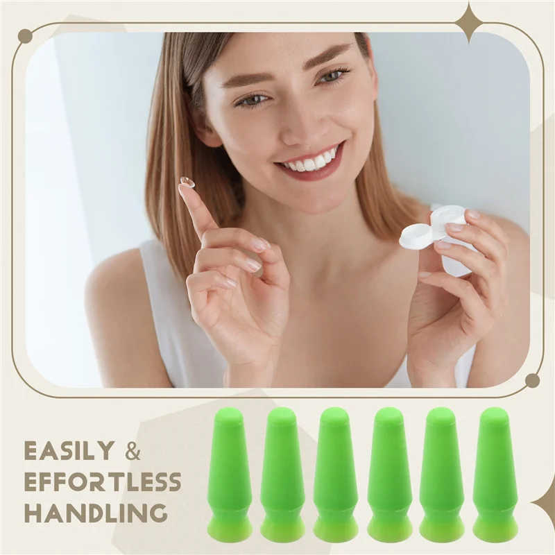 

ABZS Scleral Lens Remover And Inserter Pack Of 6 Ventless Contacts Removal Tool For Hard Contact Lenses & Prosthetic Eyes