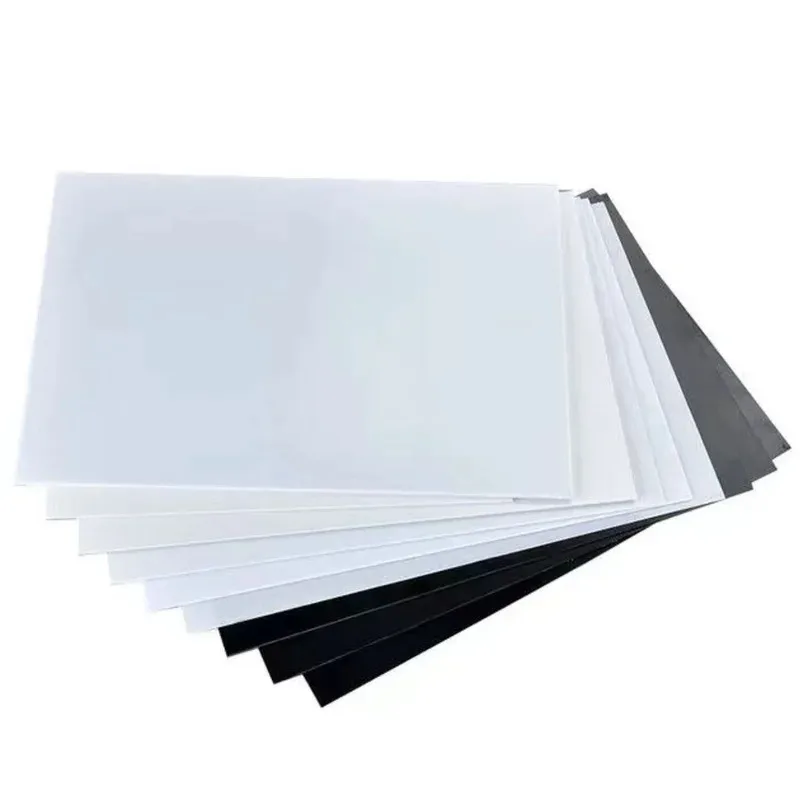 

10Pcs ABS Rigid Plastic Sheet 0.3-6mm Assorted Thickness Black White Color for Model Making & 3D Printing