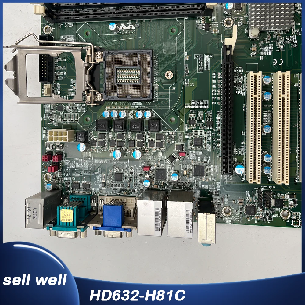 Dual network card industrial control computer equipment motherboard HD632-H81C
