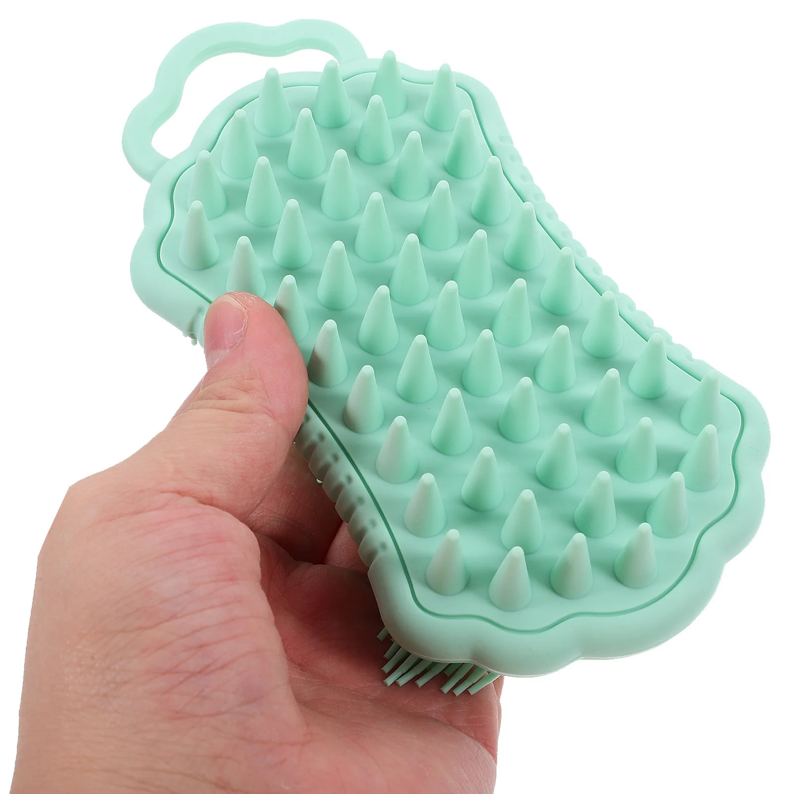 

1pcs Silicone Shower Scrubber Brush For Scalp Massage Body Exfoliating Bath Cleaning Tool Silicone Bath Brush