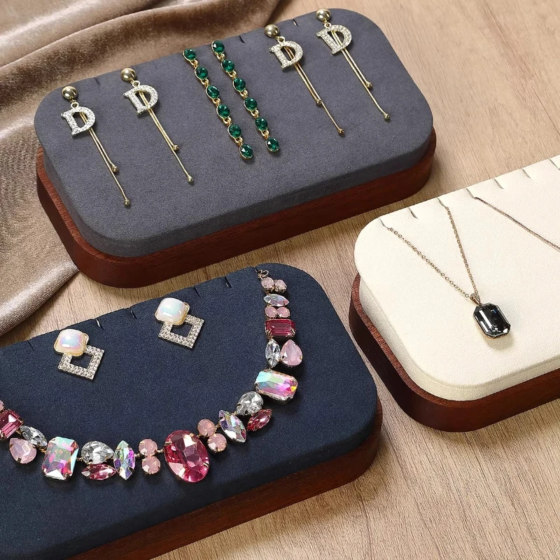 

Jewelry Display Stand Counter Jewelry Show Props Solid Wood Necklace Stand, Jewelry Display Shelf