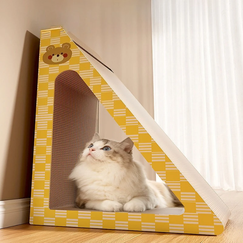 Vertical-Triangular-Cat-Scratching-Pad-Cat-Scratching-Board-Large-Space-Sleep-Grinding-Claws-Pet-Nest-Slope-Kitten-Scratchers