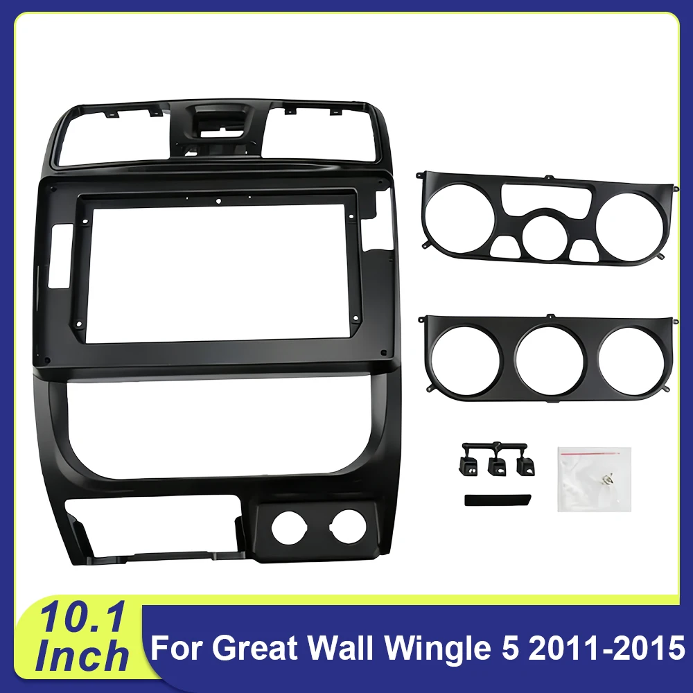 

For Great Wall Wingle 5 2011-2015 2 Din Car Accessoires 10.1 Inch Radio Fascia DVD GPS MP5 Panel Frame Dashboard Mount Kit