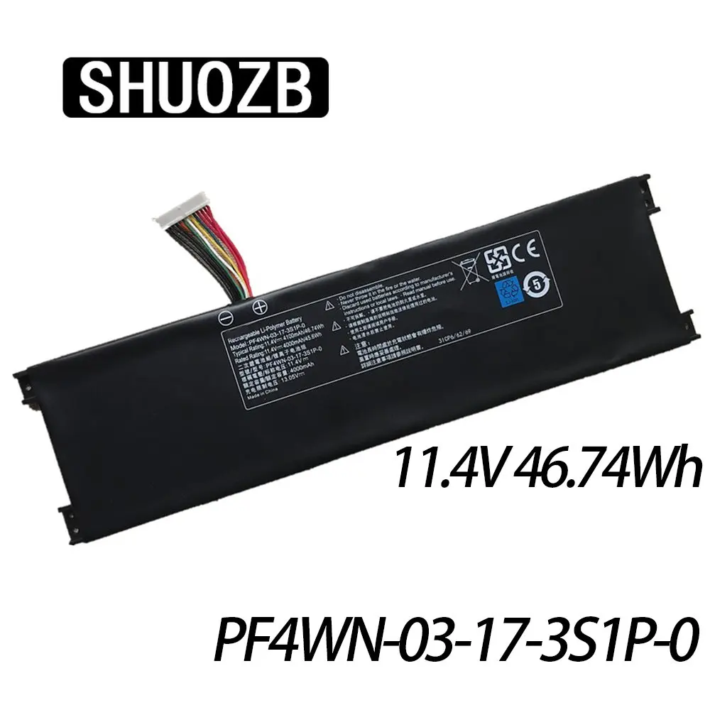 

SHUOZB PF4WN-00-13-3S1P-0 Laptop Battery For Hasee U43E1 U43S1 U47T1 Series PF4WN03173S1P0 3ICP6/62/69 PF4WN-03-17-3S1P-0 HPFS01