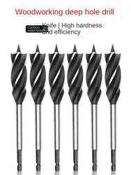 10-35MM Four-slot Four-blade Drill Woodworking Tools High Speed Steel Twist Drill Bits Drill Bit Wood Door Lock Hole Opener Saw