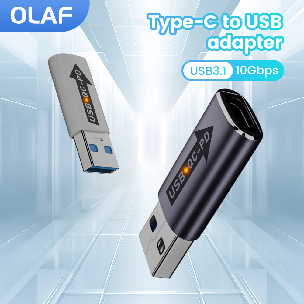 USB 3,1 адаптер Type C PD к USB QC преобразователь USB флеш-накопитель Быстрая передача зарядный разъем для Macbook Huawei Xiaomi Samsung