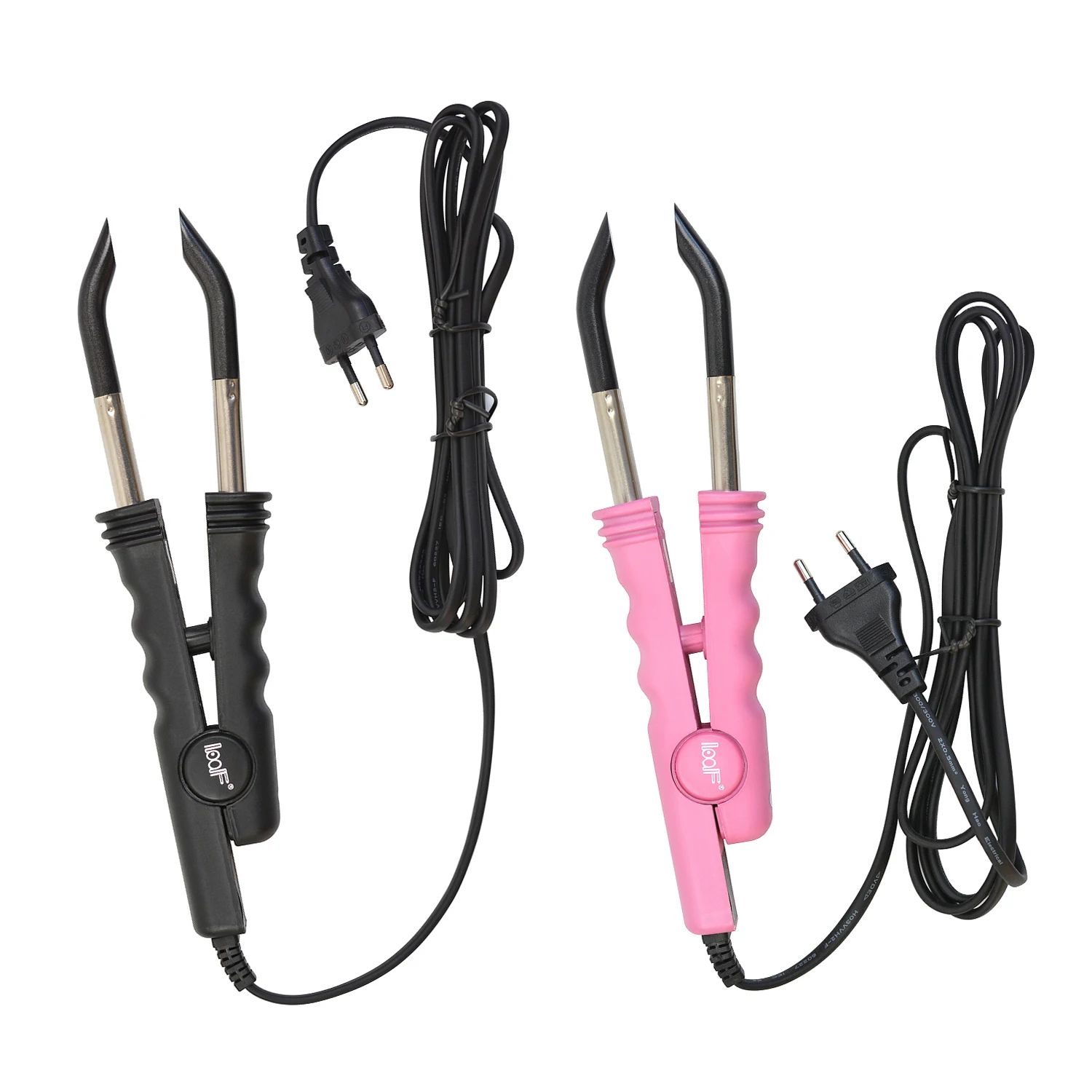 Keratin Hair Extension Iron EU/AU/US Plug Constant temperature Black Pink Salon Hair Connector Wand Iron Melting Tool