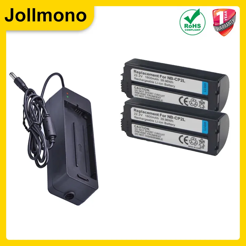 1800mAh NB CP2L NB-CP2L Bateria + Ładowarka do Canon NB-CP1L, CG-CP200 CP1300 CP1200 CP1500 CP910 CP900 CP800 CP790 CP780