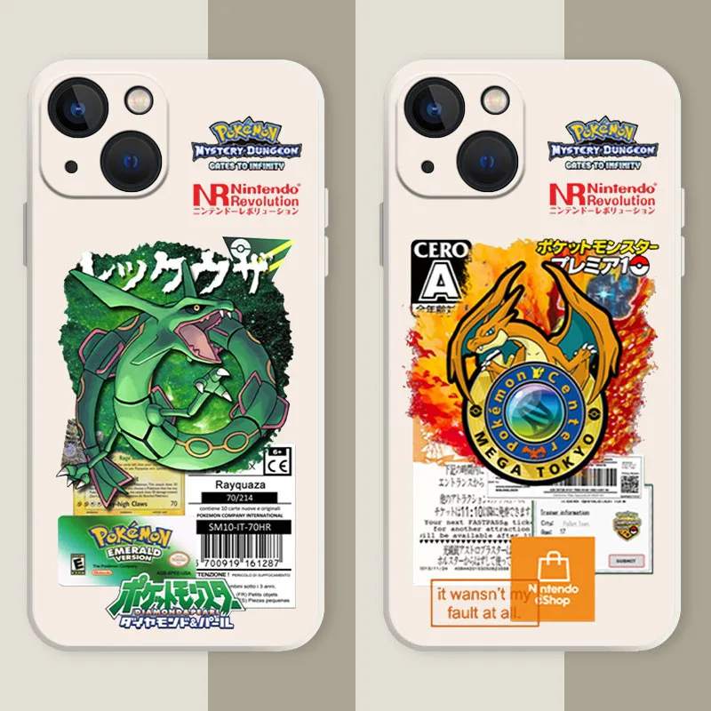 Pokemon Liquid Silicone Case for Samsung Galaxy M53 M33 M52 M42 M22 5G M32 M13 4G M62 M51 M31S M22 M21 M12 M11 M02 M02S M01 Capa