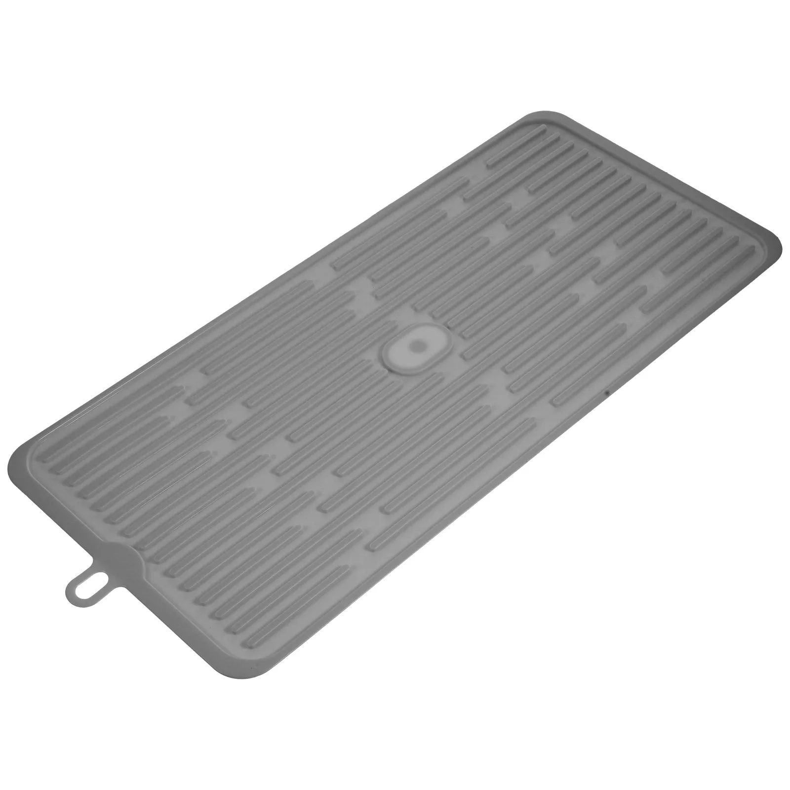 

Waterproof Dog Feeding Mat Non slip Silicone Pet Placemat for Cat Bowl Indoor Puppy Food Pad Foldable Deep Gray