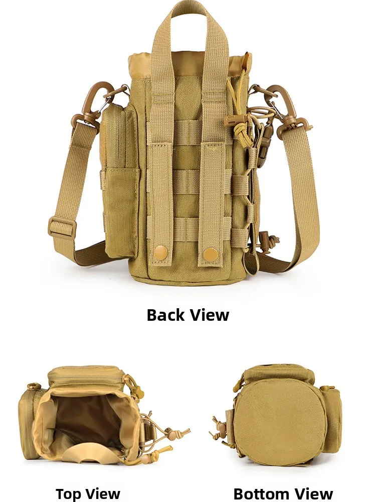 Waterproof Outdoor Multi-Functional Sports Water Bottle Bag Cycling Hiking Lure Crossbody Tactical Waist Bag Fishing Bag