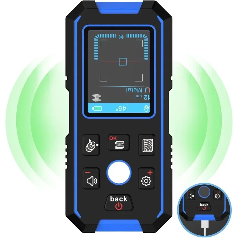 NOYAFA Stud Finder Wall Scanner, Rechargeable Wall Stud Detector with Locating Holes, LED Display and Audio Alarm  2026 Upgrad