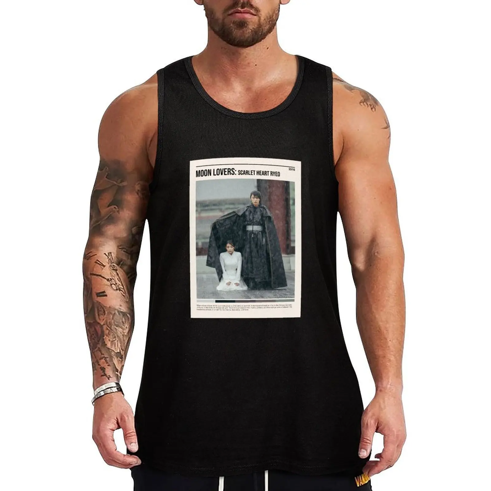 Moon Lovers Scarlet Heart Ryeo, Minimalist Kdrama (2016) Tank Top Basic Sleeveless T Shirt Soft Cotton Casual Tank Top