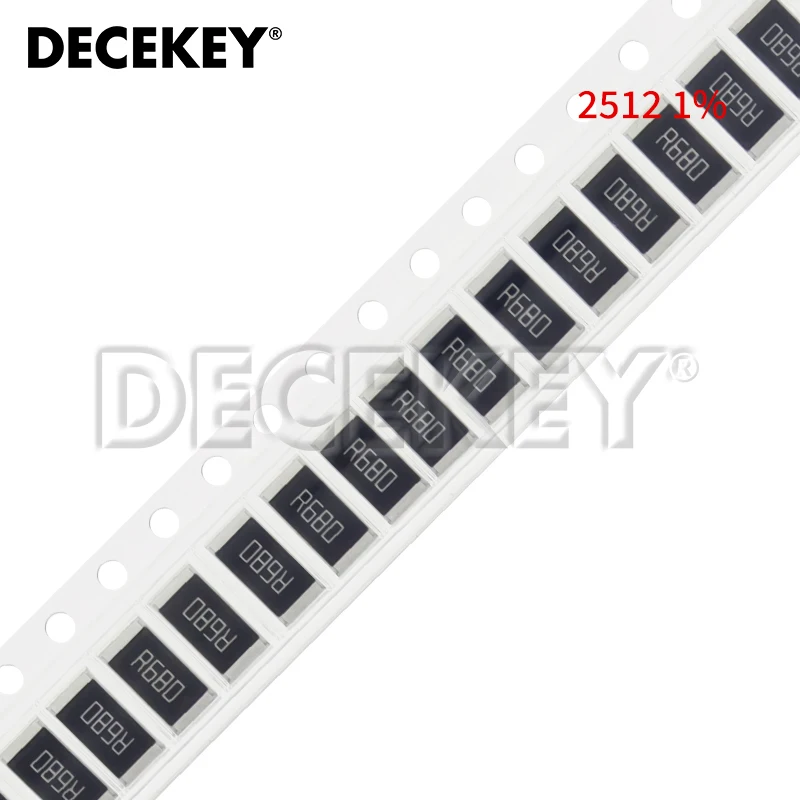 

50pcs 2512 1% SMD resistor 0R ~ 10M 1W 0 1 10 100 150 220 330 470 ohm 1K 2.2K 10K 100K 220K 1R 10R 100R 150R 220R 330R 470R 1M