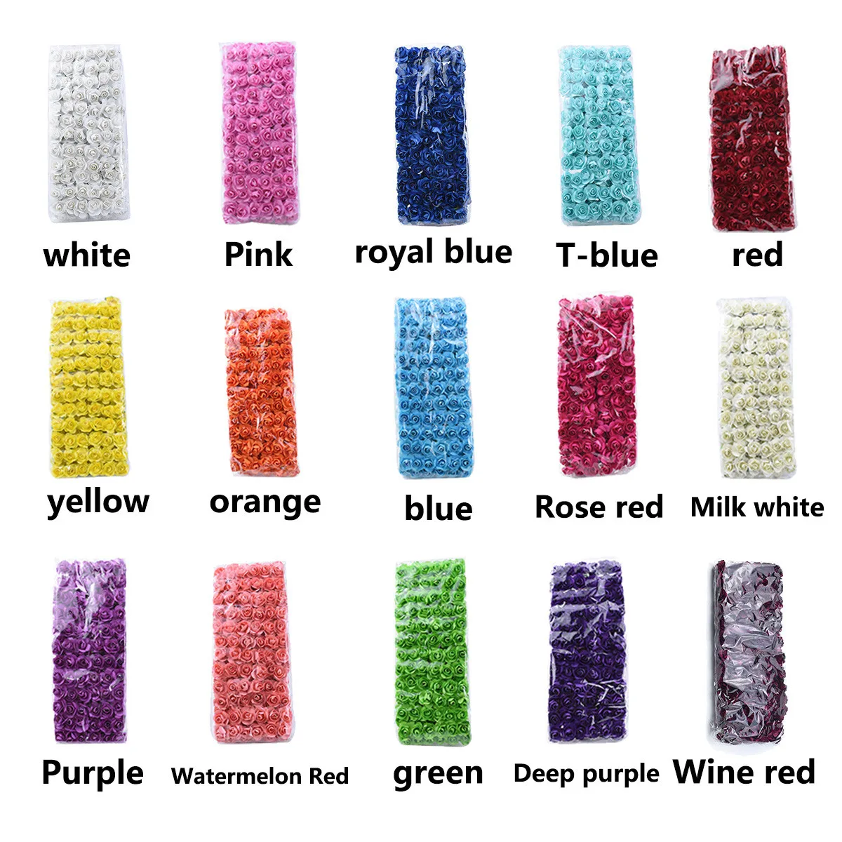144pcs ArtificialFlowers simulation paper Rose Outdoor courtyard UV protection Garden Wedding Home Diy gift Candy Box Decoration image 3