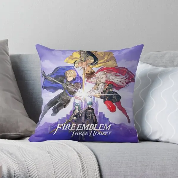 The Emblem Academy  Printing Throw Pillow Cover Soft Square Throw Anime Hotel Home Sofa Decorative Pillows not include One Side