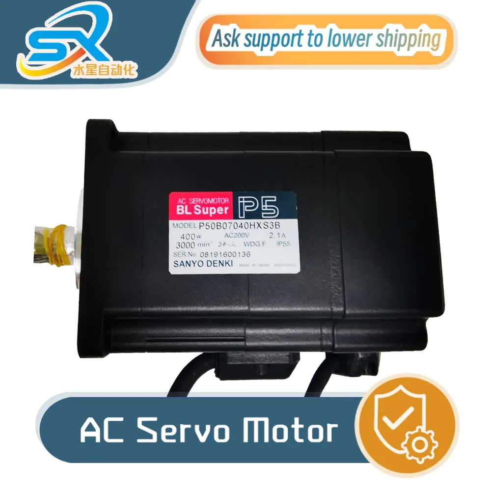 

Серводвигатель переменного тока Sanyo P50B07040HXS3B 400 Вт Хорошее состояние работает хорошо для промышленной автоматизации. Пожалуйста, уточните