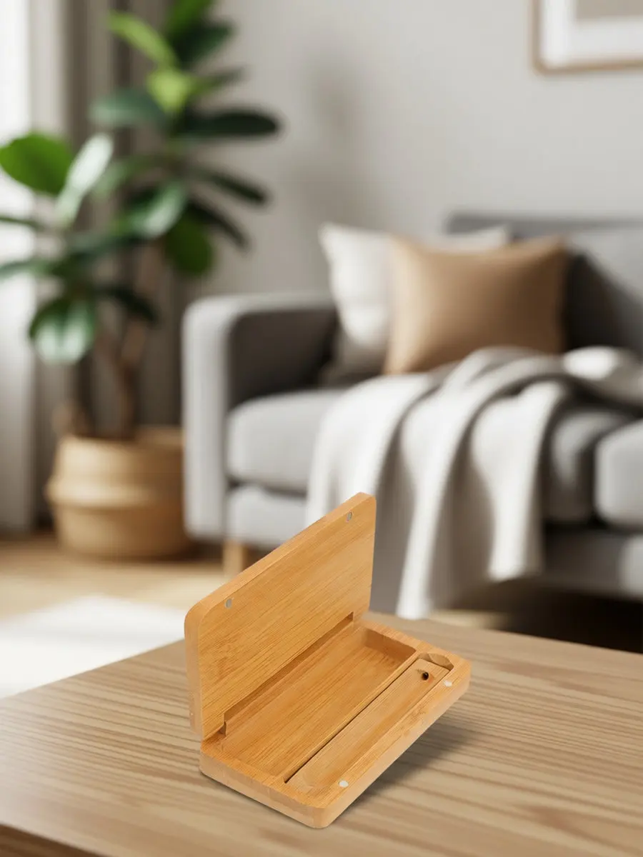 Bamboo Incense Stick Box Storage Portable Aromatic Use Lightweight High Density Texture Clear