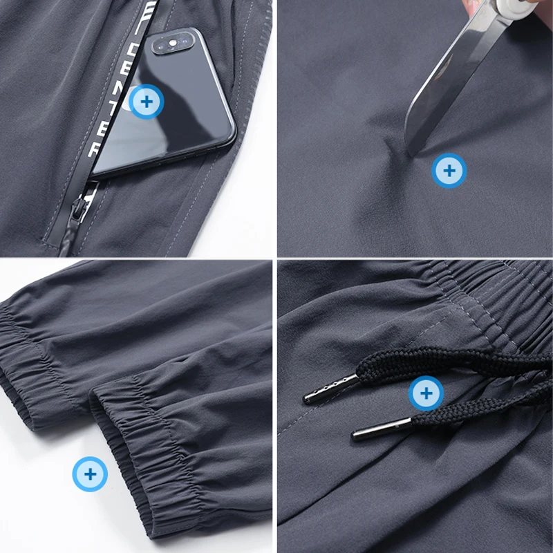 Running Sports Male Men Sweatpants Training Pants Gym Fitness Jogging Sportpants Breathable Absorb Sweat Quick Dry Trousers