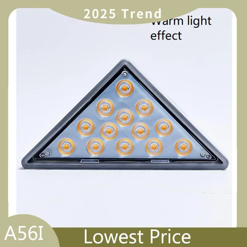 

A56I Top Solar Stair Light Outdoor Home No Wiring Rainproof Gray Solar Step Light Ambience Light