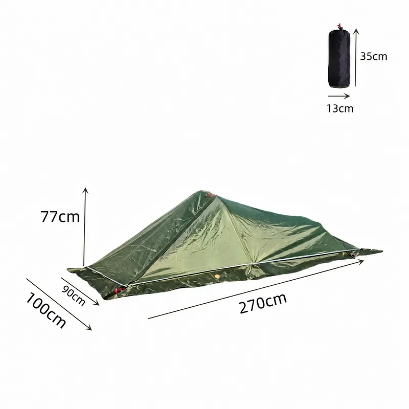 Xingyun 1PRO One Person Outdoor Ultralight Aluminum Pole Tunnel Tent for Camping Hiking Winter Warm Weather Resistant Shelter