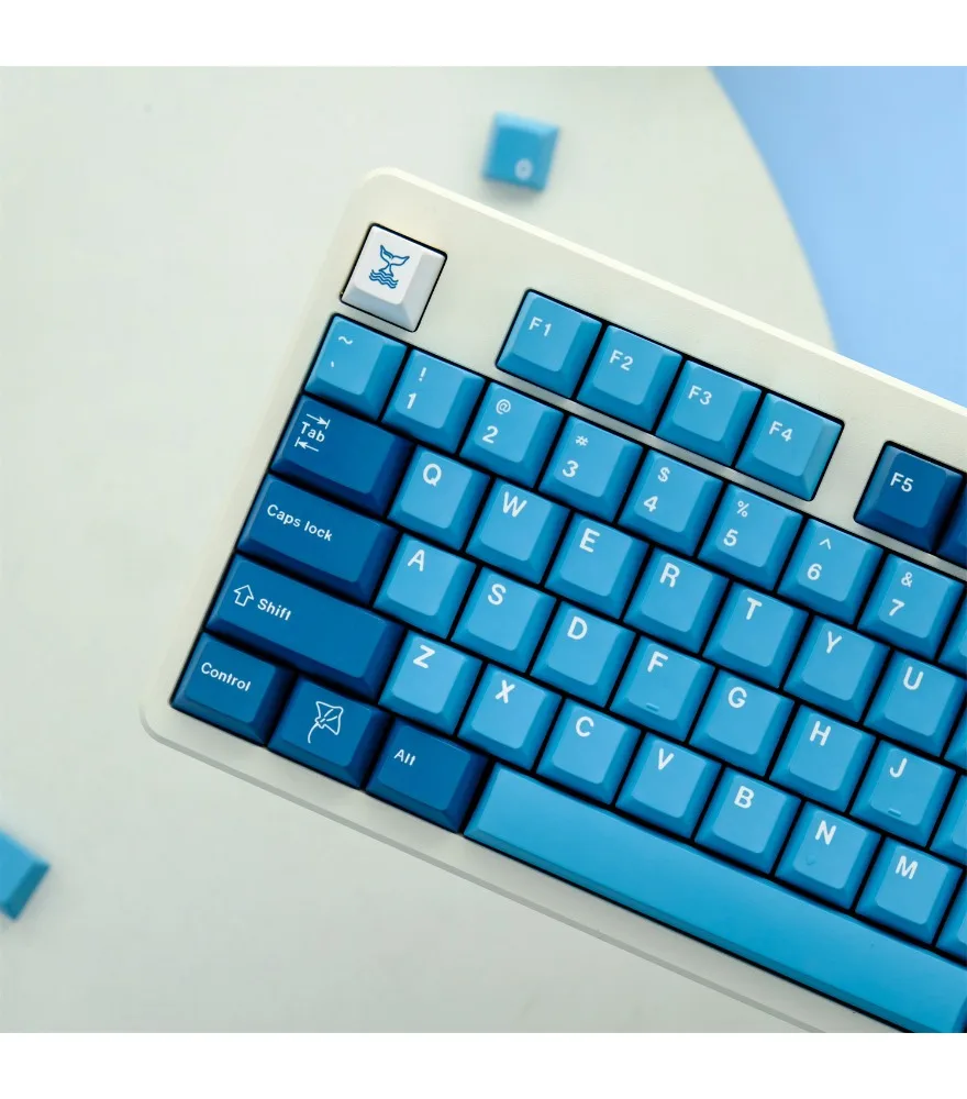 Monster fish 129 keys PBT original highly sublimated mechanical keyboard keycaps