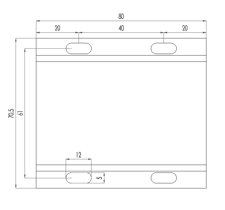 Aluminum Enclosure waterproof 80x25x49mm Case PCB DIY Instrument Electronic Project Protective Box Alloy Components Made PCB