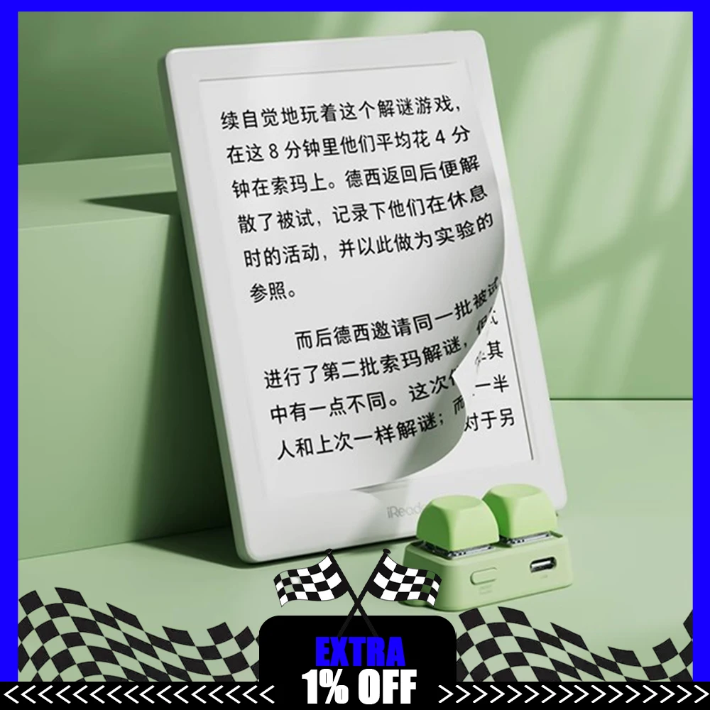 

HanLinYue Free2 Mini Wireless Mechanical Keyboard Bluetooth Page Flipper E-book Reader Mobile Phone Remote Control For XTEINK X4