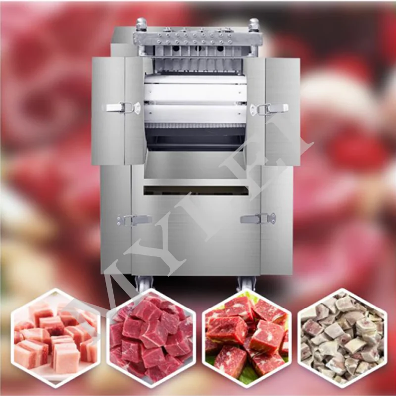 Commercial Energy-Saving Stainless Steel Meat Cutting Machine Cube Slicer & Bone Saw Cutter
