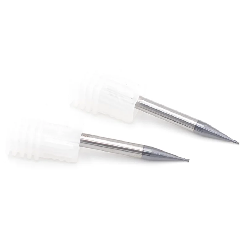 0.2mm-0.9mm*D4*50L Micro Single Flute Aluminum Cutting Tools, End Mill Bits,  Engraving Tools, Drill Bits With Coating
