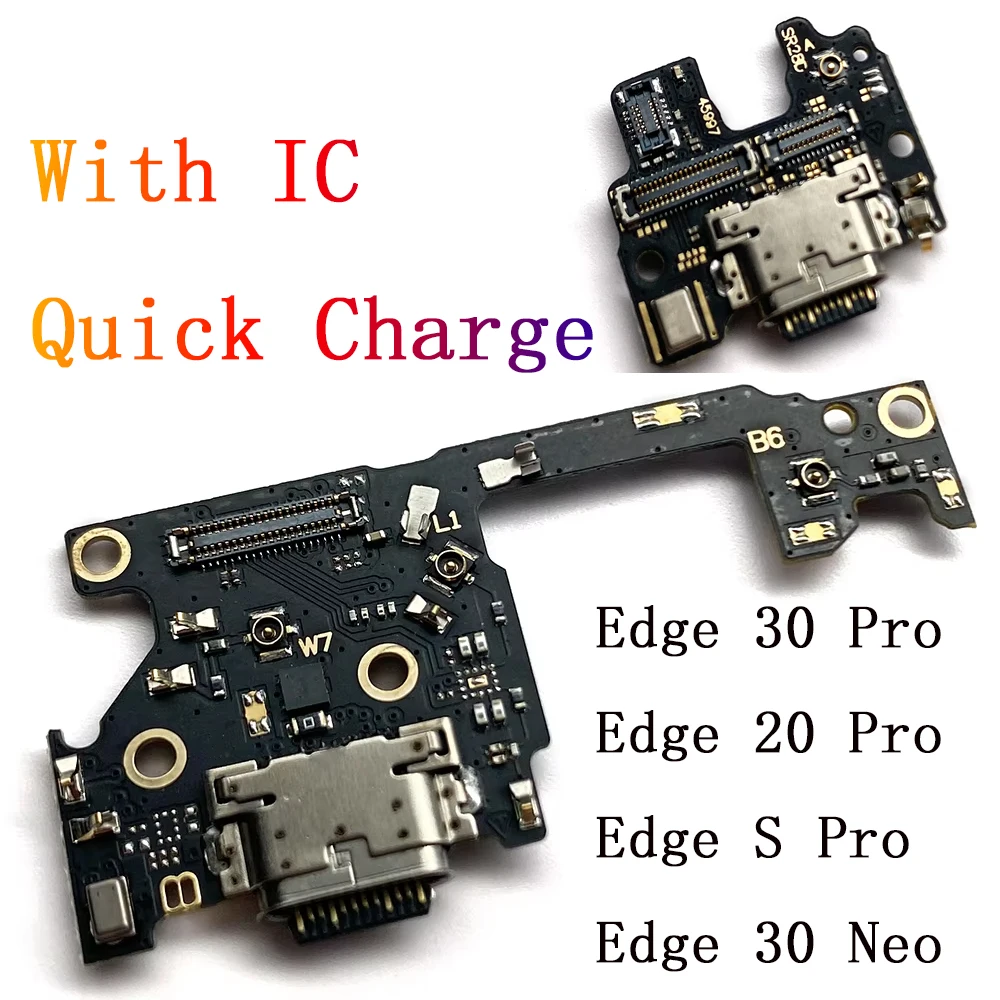 Para moto edge 20 lite pro edge 30 fusão neo porta de carregamento usb doca conector placa cabo flexível com microfone microfone