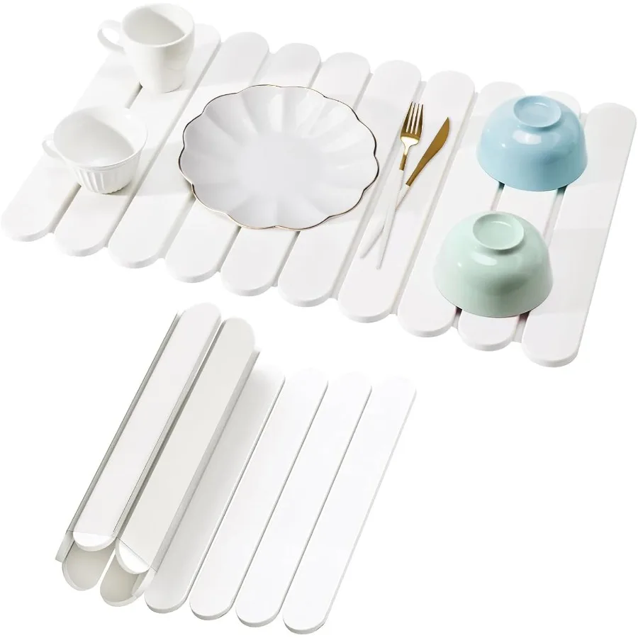 

Коврик для сушки камня для кухонной стойки, большой коврик для сушки посуды из камня, складной водопоглощающий коврик с диатомовой землей для посуды, бота