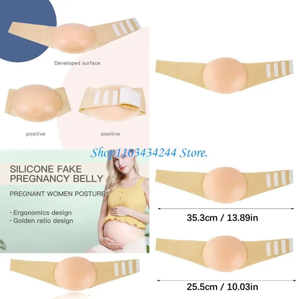 現実的なシリコーン偽腹調節可能なダブルロープマタニティプロテーゼ妊娠衣装トレーニングショー