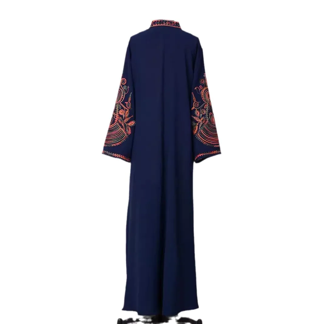 Moroccan Kaftan Abaya for Women Party Dresses Arabic Jalabiya Embroidery Dubai Long Robe Islam Eid Muslim Saudi Vestidos Abayas