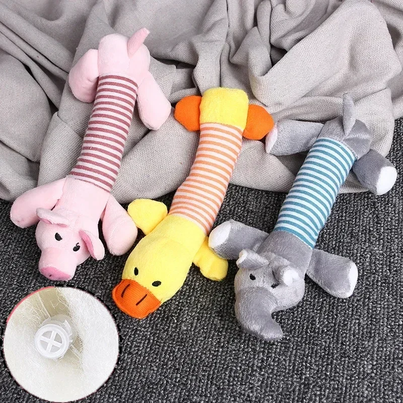 

New Hot Pet Dog Toys Squeak Plush Toys Dog Supplies For All Puppies Pet Sounds Funny Durable Chewing Teething Cute Pet Supplies