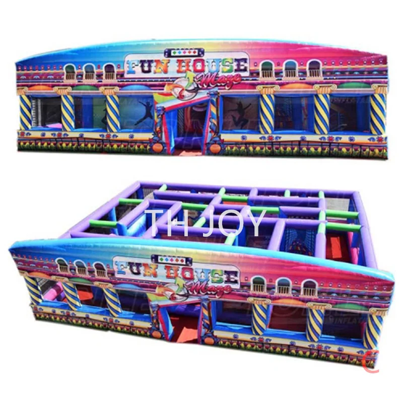 10x10m giant inflatable maze,outdoor customized inflatable fun house maze laser tag arena for sale