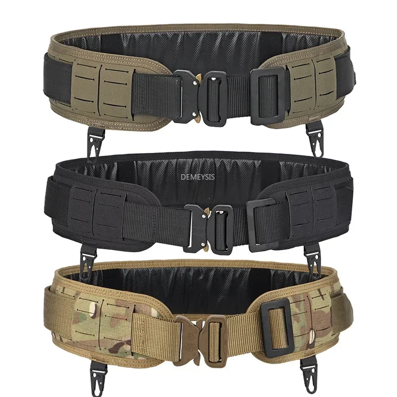 Tactical Girdle Molle Training Hiking Wargame Waistband Hunting Shooting Paintball Battle Padded Waist Belts