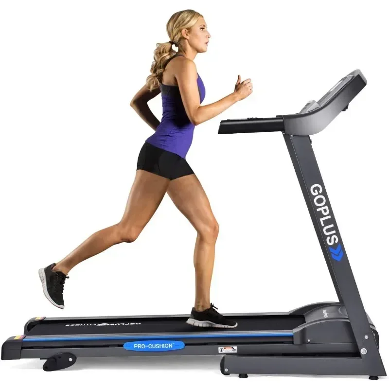 

Folding Treadmill, Electric Support Motorized Power Fitness Running Jogging Machine, Incline Treadmill for Home Office