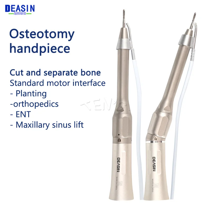 Deasin Dental Low Speed Handpiece 20 Degree Angle Micro Surgery Surgical Straight Handpiece Dentist Tools