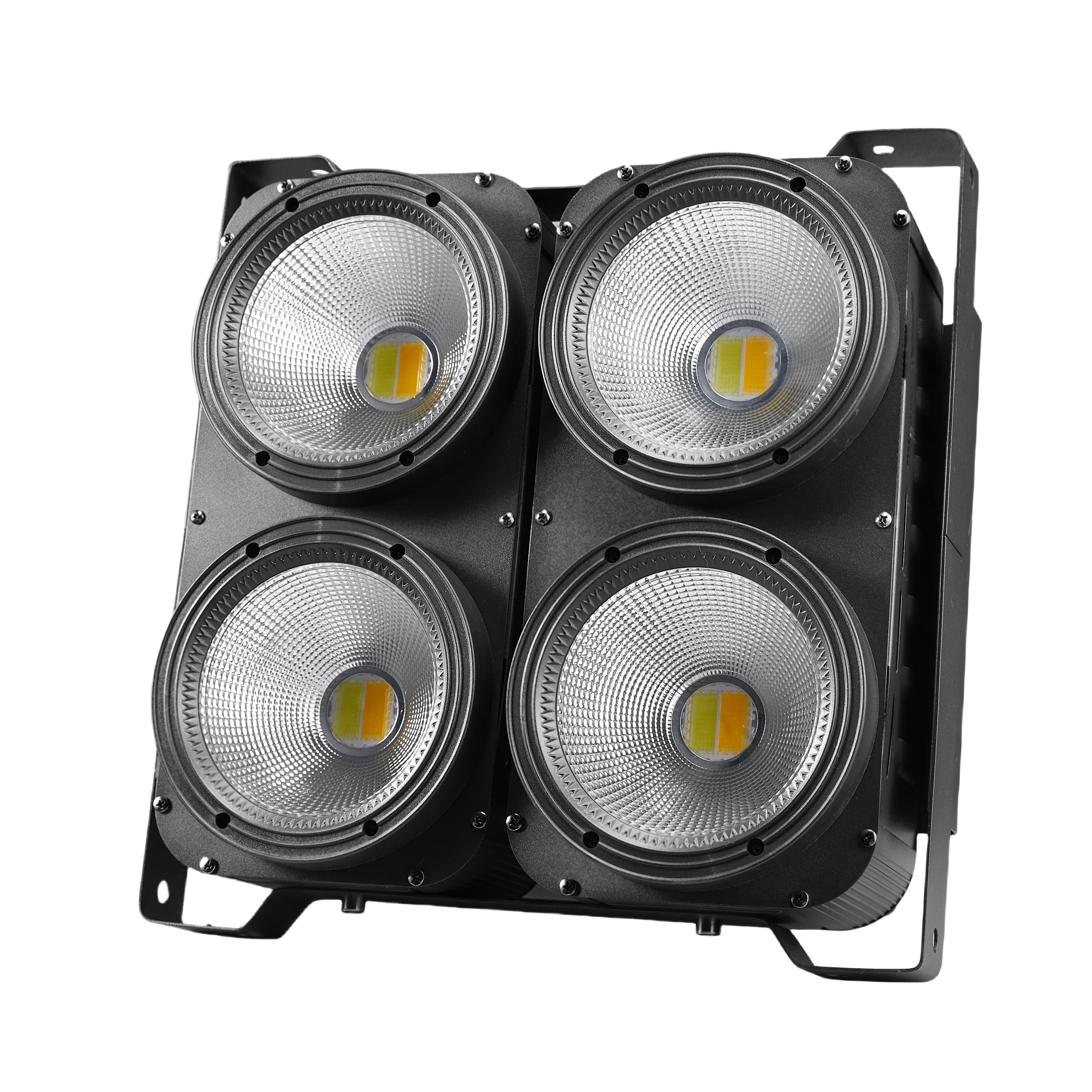 4-Augen-LED-COB-Blinder-Lichter 4x100W 400W COB Par Kaltweiß & Warmweiß Wash Beam Hochleistungs-DJ-DMX-512-Stroboskop-Bühnenbeleuchtung – Detail 2