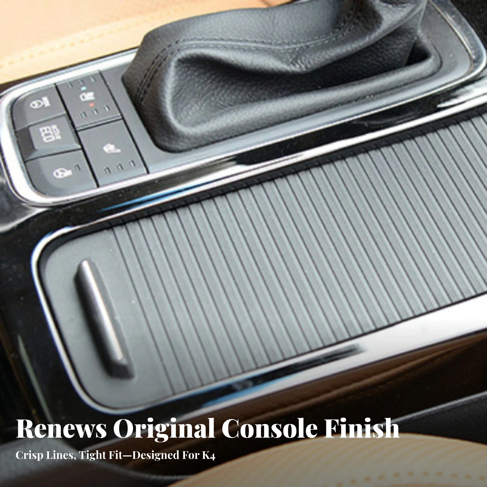 Retractable Cup Holder Cover Compatible Center Cup Holder Sliding Cover Car Accessory Easy to Install Sleek