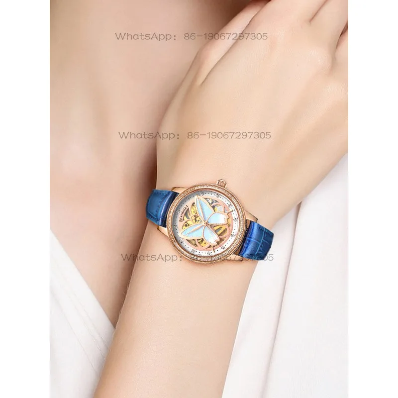 26565 Time Island Watch 1 Store Shanghai Watch Ladies Hollow Light Luxury Retro Automatic Mechanical Watch