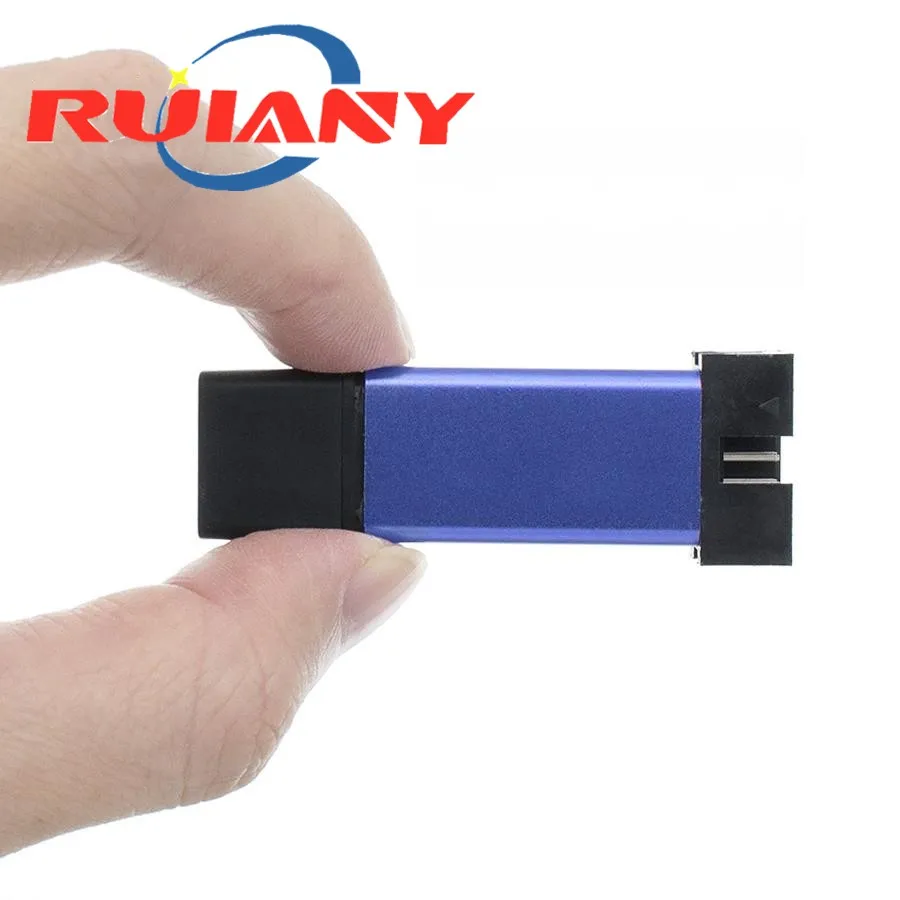 1Set St Link Stlink St-Link V2 Mini STM8 STM32 Simulator Downloaden Programmering Programmeur Met Cover Dupont Kabel st Link V2