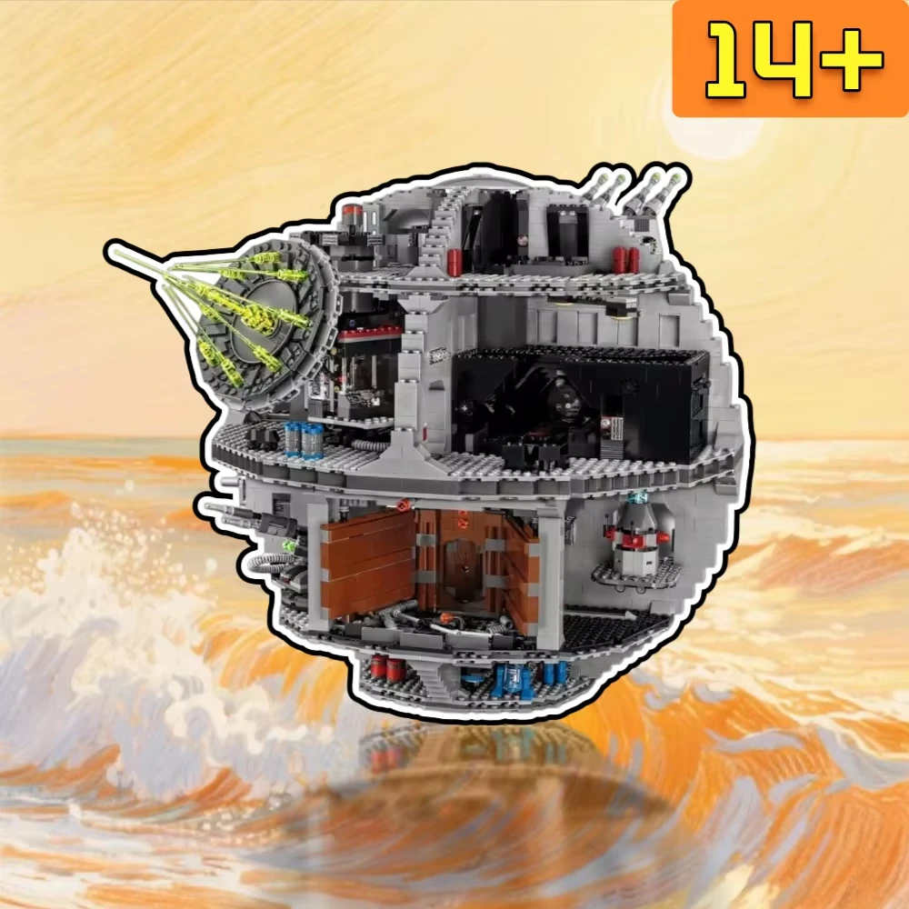 

Модель Звезды Смерти, строительные блоки, оружие, платформа, сложные детские игрушки для мальчиков, рождественские подарки