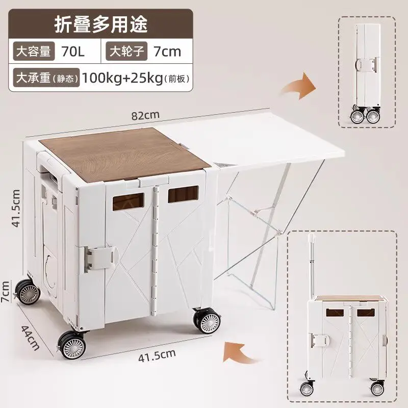 Foldable Pet Stroller Portable Trolley Cart Outdoor Camping Dog Cat Travel Wagon